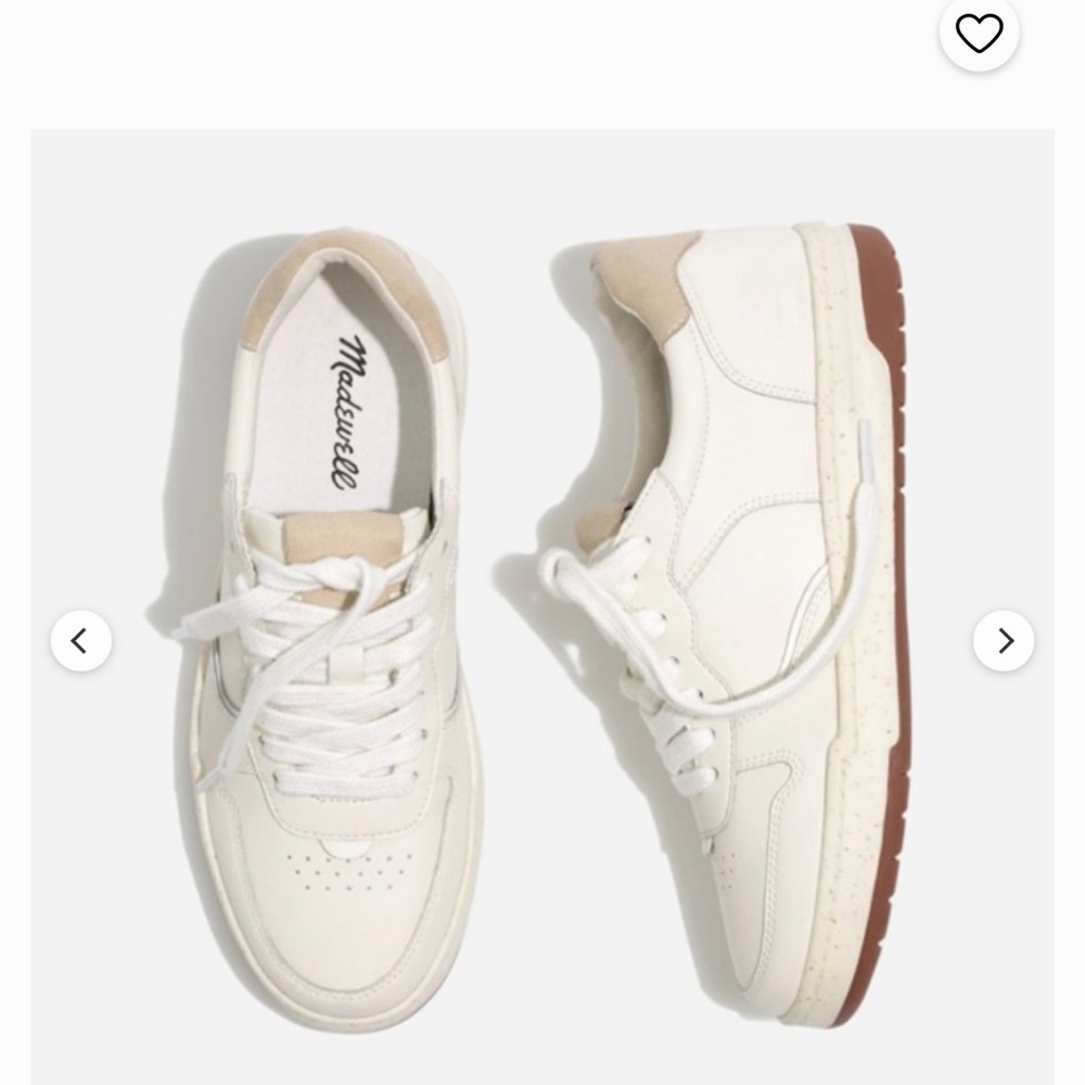 Madewell court sneakers white leather guc sz 7m